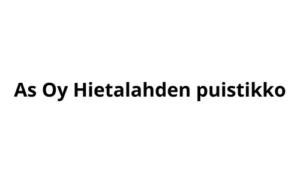 As Oy Hietalahden Puistikko